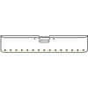 18 Inch 7 Gauge Chrome-Plated Steel Chrome Texas Square Bumper Kit With 15 Glow Marker Led Light Amber/Amber For Freightliner Fl120/Fl132 2000-2002