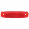 6 LED Rectangular Streamline Clearance/Marker Light - Red LED/ Red Lens