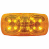 12 LED Rectangular Clearance/Marker Light - Amber LED/ Amber Lens