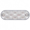 10 LED 6 Inch Oval Turn Signal Light - Amber LED /Clear Lens