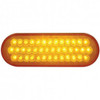 40 LED Oval Turn Signal Light - Amber LED /Amber Lens