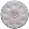 10 LED 4 Inch Turn Signal Light - Amber LED /Clear Lens