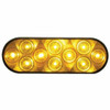 10 LED 6 Inch Oval Turn Signal Light - Amber LED /Amber Lens