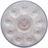 10 LED 4 Inch Auxiliary Utility Light - White LED/ Clear Lens
