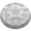 10 LED 4 Inch Auxiliary Utility Light - White LED/ Clear Lens