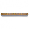 10 LED 9 Inch Turn Signal Light Bar W/ Bezel - Amber LED/ Amber Lens