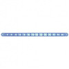 14 LED 12 Inch Auxiliary Strip Light, Blue LED/ Clear Lens