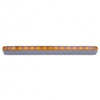 14 LED 12 Inch Turn Signal Light Bar W/ Bezel, Amber LED/ Amber Lens