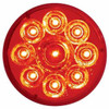 9 LED 2-1/2 Inch Pure Reflector Clearance/ Marker Light Kit, Red LED/ Red Lens