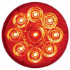 9 LED 2-1/2 Inch Pure Reflector Clearance/ Marker Light Kit, Red LED/ Red Lens