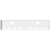 22 Inch Chrome Texas Mitered End Bumper With Hook Holes, 8 Oval And 2 - 2 Inch Round For Freightliner Classic 2000-2002