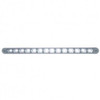 14 LED 12 Inch Auxiliary Strip Light W/ Bezel, White LED/ Clear Lens