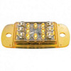 14 LED Rectangular Clearance Marker Light W/ Amber LED & Amber Lens