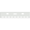 22 Inch Chrome Texas Boxed End Bumper With Holes For Center Tow, Hooks And 9 Oval Lights For Freightliner Classic 2000-2002