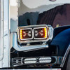 10 High Power LED Blackout Projection Headlight W/ Mounting Arm, Driver Side For Peterbilt 379