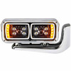 10 High Power LED Blackout Projection Headlight W/ Mounting Arm, Passenger Side For Peterbilt 379