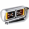 10 High Power LED Blackout Projection Headlight W/ Mounting Arm, Passenger Side For Peterbilt 379