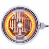 SS Guide 682C Style Headlight Assembly W/ Crystal Lens And 34 LED Position Light Passenger Side Horizontal Mount