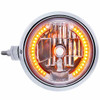 SS Guide 682C Style Headlight Assembly W/ Crystal Lens And 34 LED Position Light Driver Side Horizontal Mount