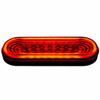 22 LED 6 Inch Oval Abyss Light Stop, Turn, Tail Light - Red Led/Red Lens
