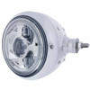 SS Guide 682C Style Headlight Assembly With LED Headlight And Dual Color Position Light Passenger Side Horizontal Mount