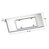 Stainless Steel Single License Plate W/ Swing Plate For Peterbilt 388 & 389