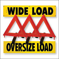 Semi-Truck Oversized Load Signs Flags Universal