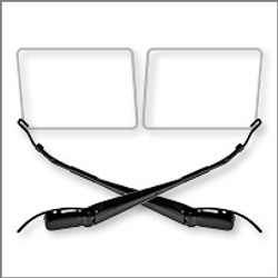 Peterbilt 389 Windshield, Wiper & Roof Acc.