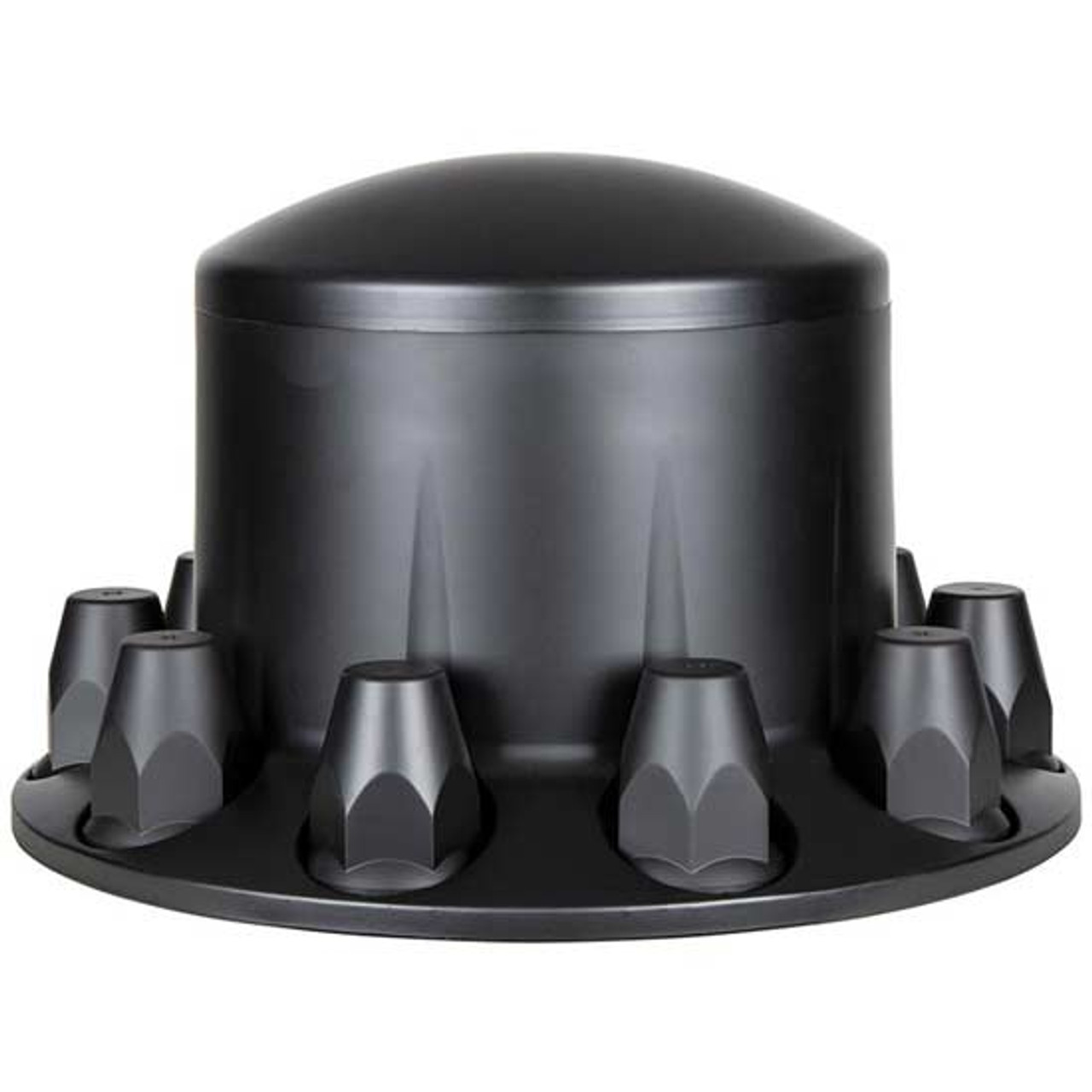 Matte Black Dome Rear Axle Cover W/ 33MM Thread-on Nut Covers For