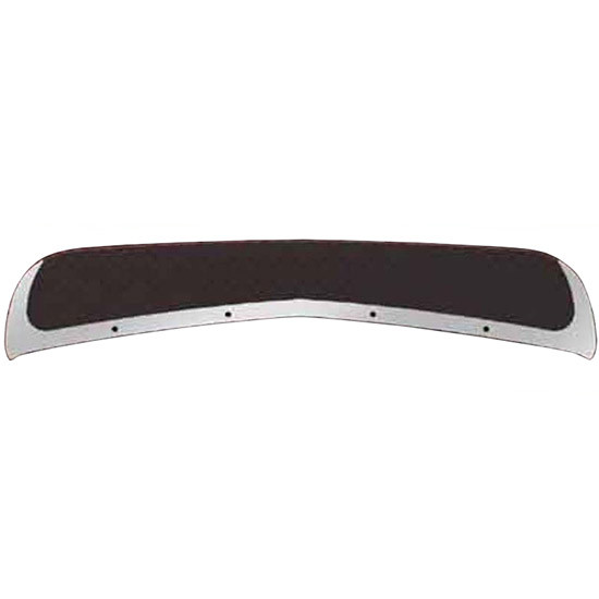 Smoked Acrylic Mustache Bug Shield W/ Stainless Steel Trim For Kenworth