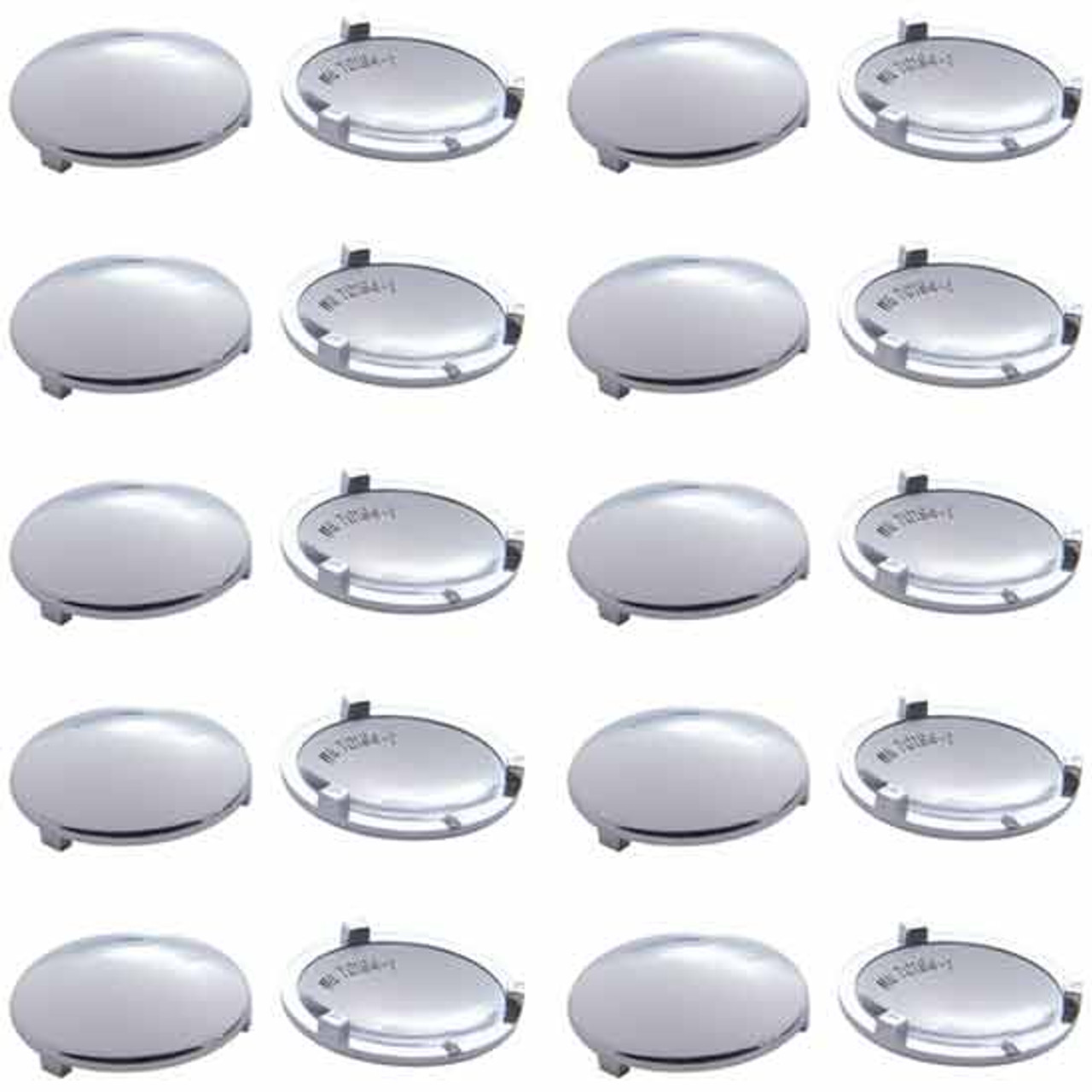 Chrome Plastic Button Cover For Kenworth - Pack Of 10 - Elite Truck  Accessories