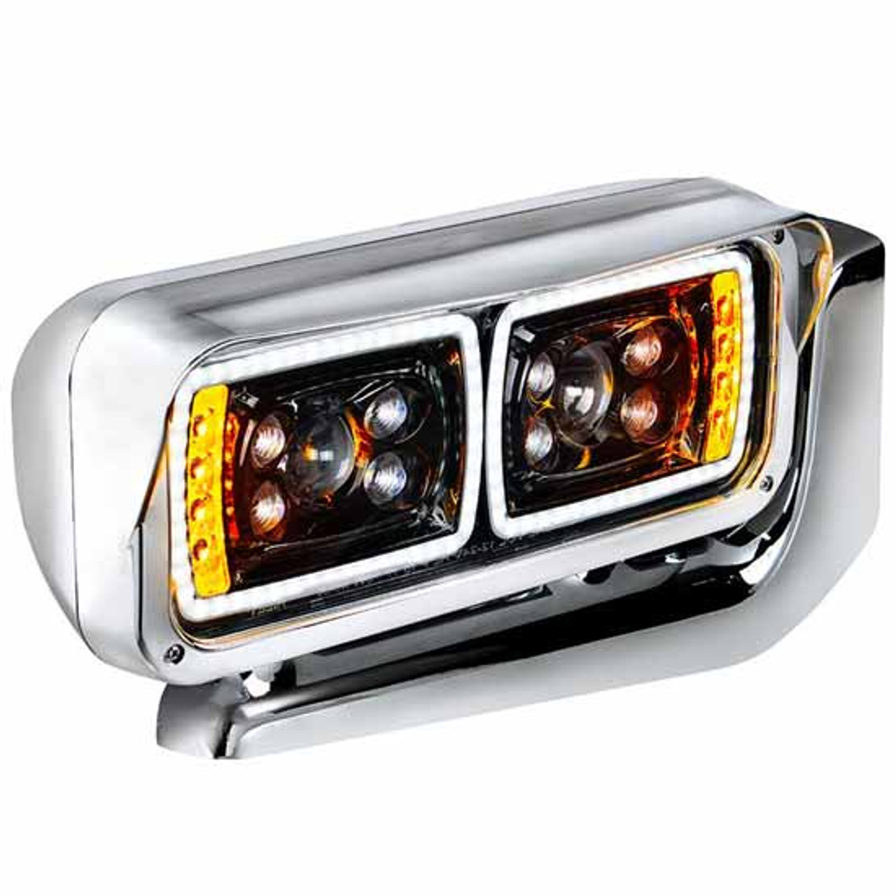 10 High Power LED Blackout Projection Headlight W/ Mounting Arm, Passenger  Side For Peterbilt 379