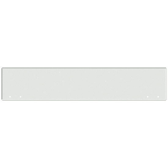 18 Inch Chrome American Eagle Square Bumper With Mount And 4 Rnd 3/4 Inch Light Holes For Freightliner Classic 120, Xl 132
