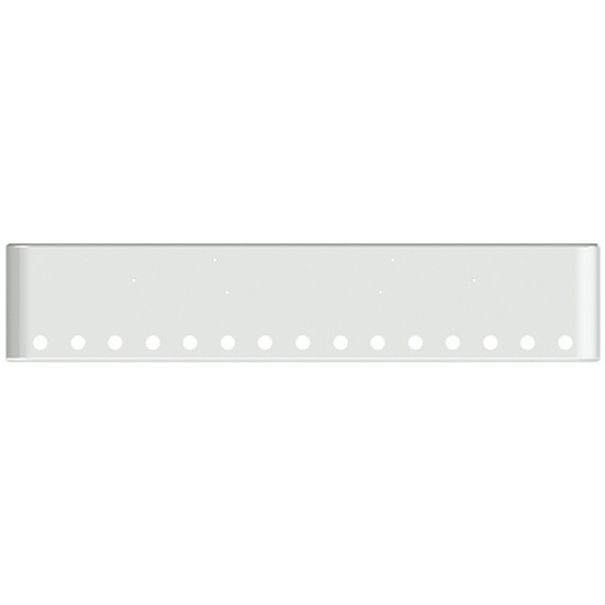 20 Inch Chrome Rolled End American Eagle Bumper With 15 - 2 Inch Round Light Holes For Freightliner Classic 2002-2007