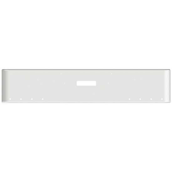 22 Inch Chrome Steel Texas Square Bumper With Mounting And Tow/Hitch Holes 8 - 3/4 Inch Light Holes For Freightliner Fld Classic, 1200 Series 2002-2007