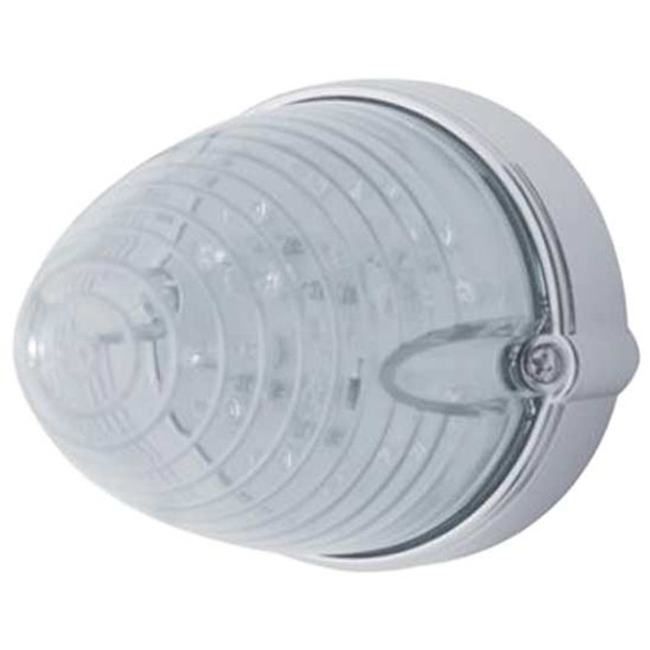19 LED Grakon 1000 Marker/ Auxiliary Light Flush Mount Kit W/ Beehive Style Lens - Amber LED/ Clear Lens