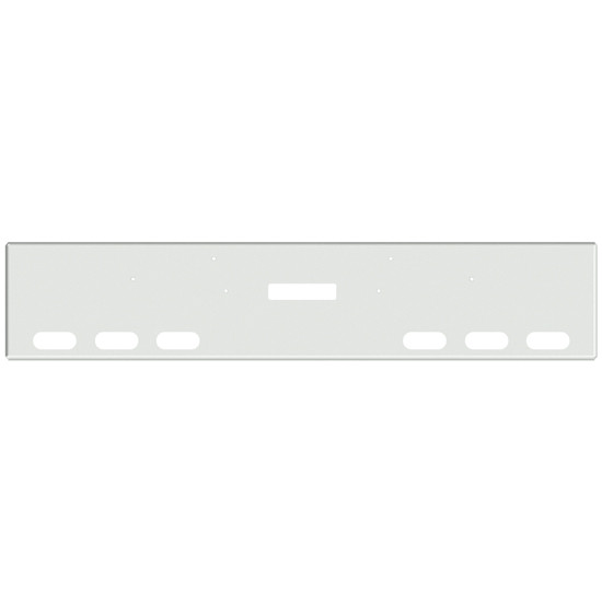 18 Inch Chrome American Eagle Bumper With Tow, 6 Oval Light Holes For Freightliner Classic 2002-2007