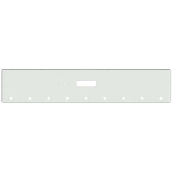 18 Inch Chrome American Eagle Square Bumper With Mount, Tow And 9 M3-P3 Light Holes For Freightliner Classic 120, Xl 132