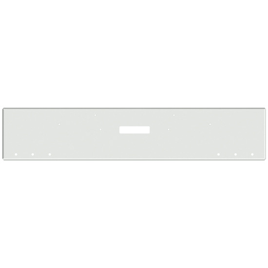 20 Inch Chrome American Eagle Square Bumper With Mount, Tow And 6 Rnd 3/4 Inch Light Holes For Freightliner Classic 120, Xl 132