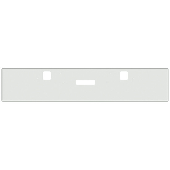 22 Inch Chrome Texas Boxed End Bumper With Holes For Mounting, Hooks And Tow For Freightliner Classic 2002-2007