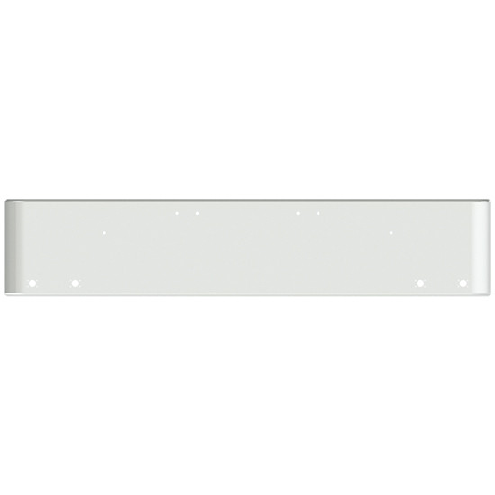 18 Inch Chrome Steel Texas Square Rolled End Bumper With Mounting Holes Only 4 M3 Or P3 Light Holes For Freightliner Classic 1400 Series 2002-2007