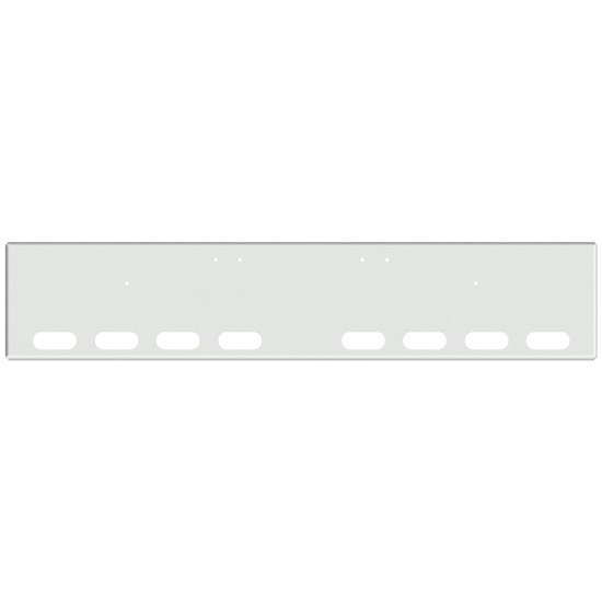 20 Inch Chrome Texas Boxed End Bumper With 8 Oval Light Holes For Freightliner Classic 120 And Xl 132