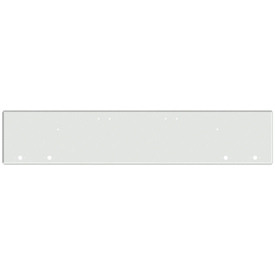 18 Inch Chrome American Eagle Square End Bumper With 4 M1 - P1 Light Holes For Freightliner Classic 120, 132