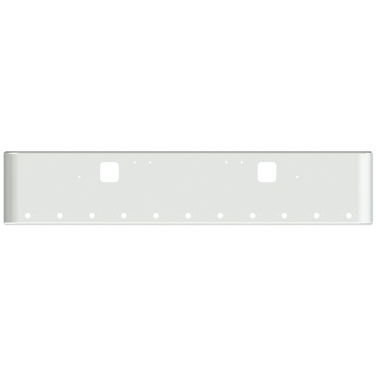 22 Inch Chrome Steel Texas Square Bumper With Mounting And Standard Step Holes 11 M1 Millennium Light Holes For Freightliner Classic 1400 Series 2002-2007