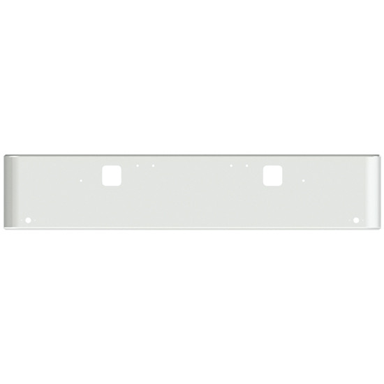 22 Inch Chrome Steel Texas Square Bumper With Mounting And Standard Step Holes 2 M1 Millennium Light Holes For Freightliner Classic 1400 Series 2002-2007