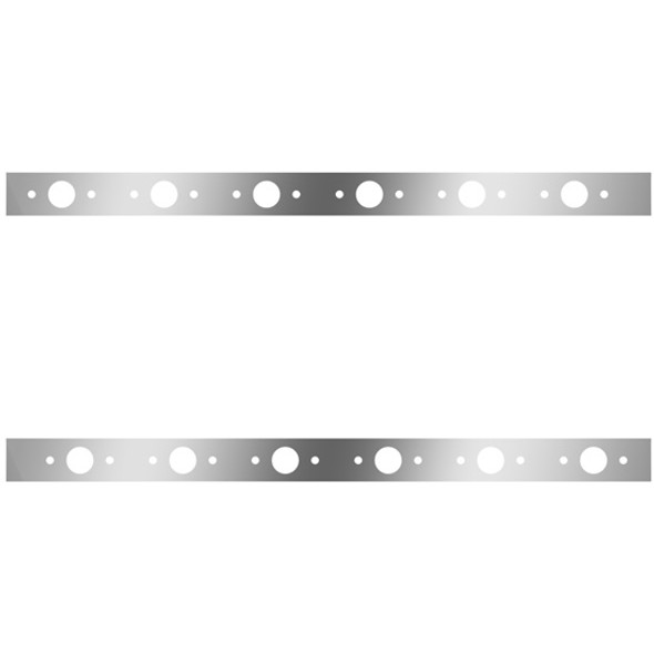 Stainless Steel Cab Panels W/ 12 P1 Light Holes For Kenworth W900L Aerocab