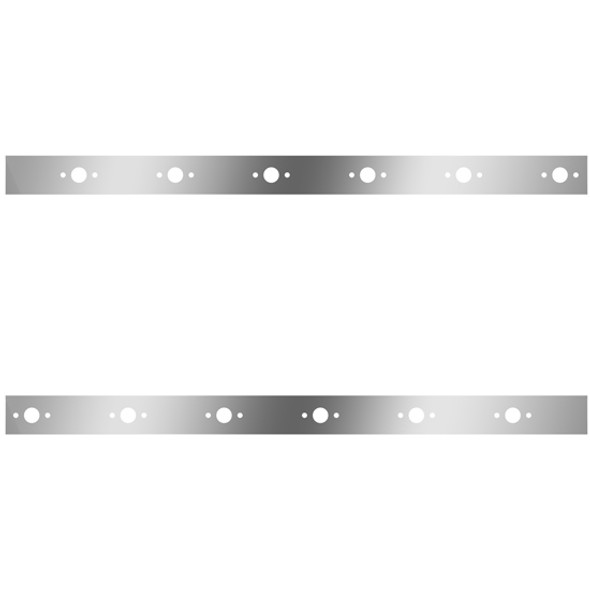 Stainless Steel Cab Panels W/ 12 P3 Light Holes For Kenworth W900L Aerocab