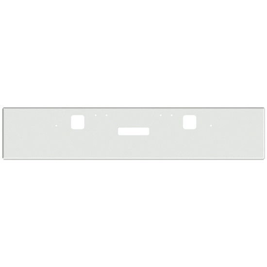 18 Inch Chrome American Eagle Bumper With Tow, Step Holes For Freightliner Classic 120, Xl