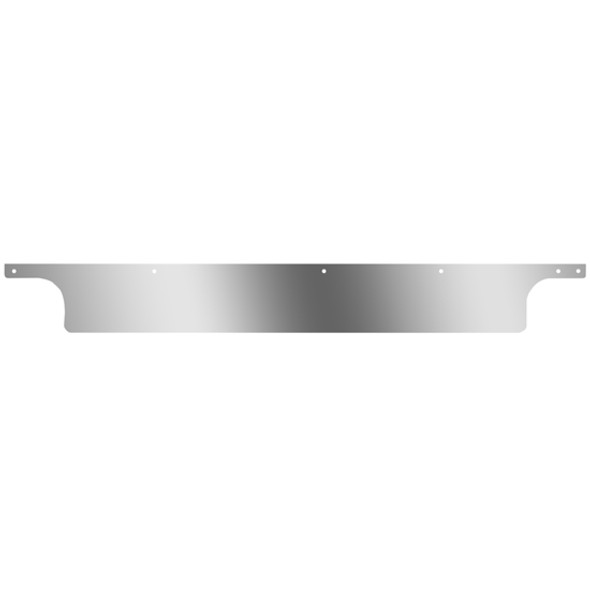 Stainless Steel Blank Permit Panel Driver Side For Kenworth T800 Curved Glass, W900L Aerocab