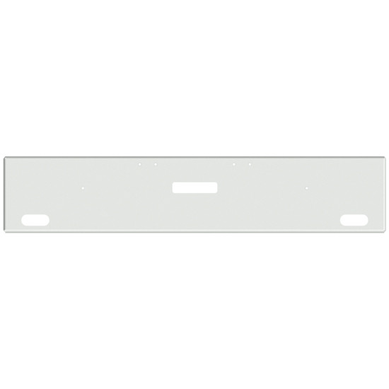 22 Inch Chrome American Eagle Bumper With Tow, 2 Oval Light Holes For Freightliner Classic 120, Xl 132 2002-2007